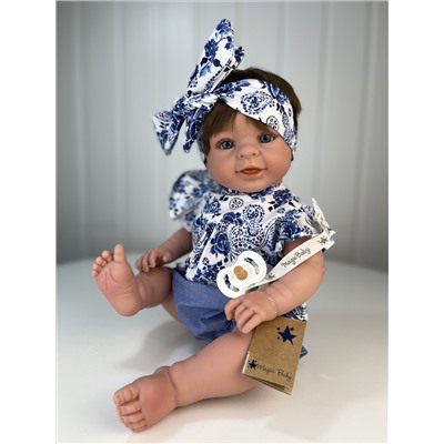 Кукла-пупс Паула, в цветной тунике, штанишках и повязке, 47 см, арт. 46503