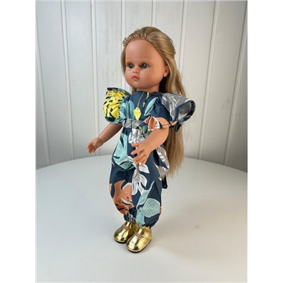 Кукла Нэни блондинка, в комбинезоне, 33 см , арт. 33007К8