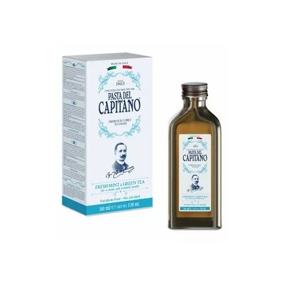 Pasta del Capitano Ополаскиватель для полости рта 1905 Fresh Mint & Green Tea Concentrated / 1905 Концентрированный, Свежая мята и Зеленый чай 100 мл