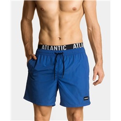 Пляжные шорты мужские Atlantic, 1 шт. в уп., полиэстер, голубые, KMB-200
