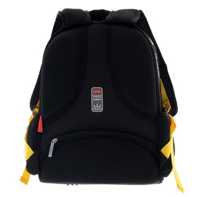 Рюкзак каркасный Hatber Ergonomic light "Скорость и мощь", 38 х 29 х 15 см, жёлтый