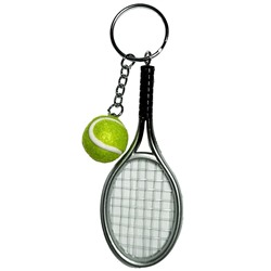 Объемный брелок "Теннисная ракетка и мяч"