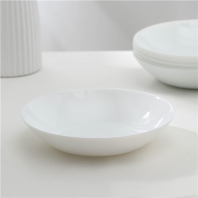 Набор суповых тарелок Luminarc DIWALI, 780 мл, d=20 см, стеклокерамика, 6 шт, цвет белый