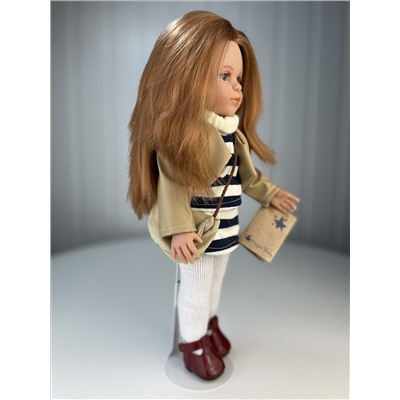 Кукла Нина, 33 см, рыжие волосы, в леггинсах и тунике, арт. 33102