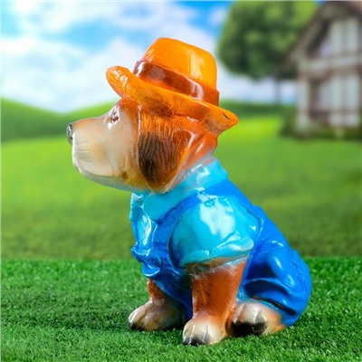 Садовая фигура "Собака в шляпе"