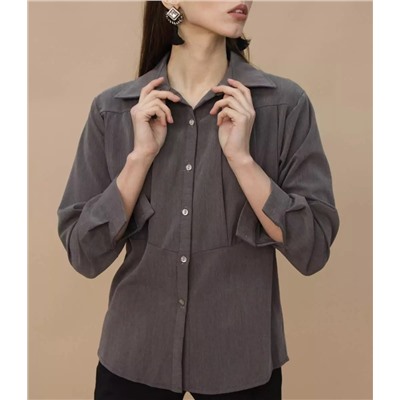 Рубашка #9937, серый