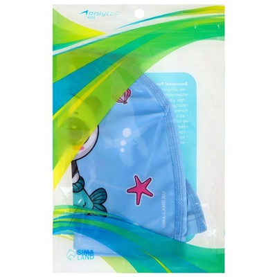 Шапочка для плавания детская ONLYTOP «Милота», тканевая, обхват 46-52 см