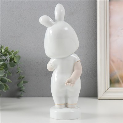 Сувенир керамика "Малышка в пижамке с ушками зайчика" 7,5х8х24 см