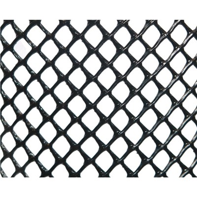 Сетка для защиты саженцев, с креплениями, 0.8 × 5 м, ячейка 7 × 7 мм, цвет чёрный