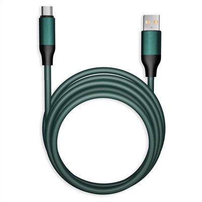 Цена за 3 шт. Кабель Smartbuy Bold, USB - Type-C, экстрапрочный, 3A output, оплетка TPE, 1м, мятный