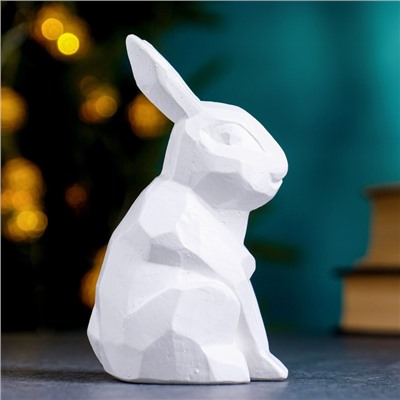 Фигура "Кролик" белый, 6х6х11см
