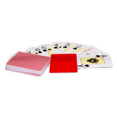 Premium Poker Карты пластиковые Texas Hold'em, красные