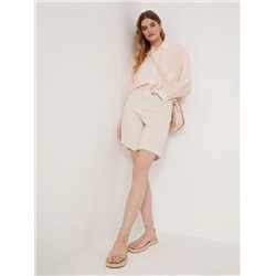 Рубашка однотонная  цвет: Персиковый B2794/sticta | купить в интернет-магазине женской одежды EMKA