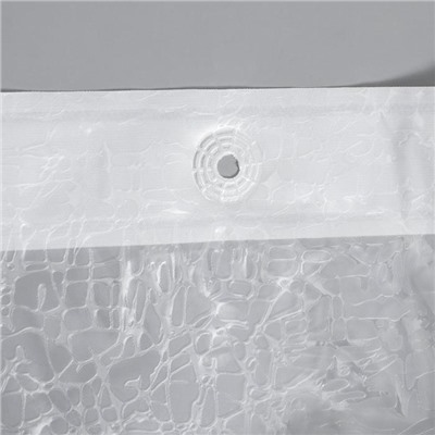 Штора для ванны Доляна «Пелена», 180×180 см, EVA