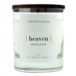 Свеча ароматическая The Olphactory, Heaven Black, Белый лотос, 40 ч