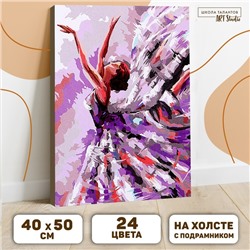 Картина по номерам на холсте с подрамником «Балет» 40х50 см