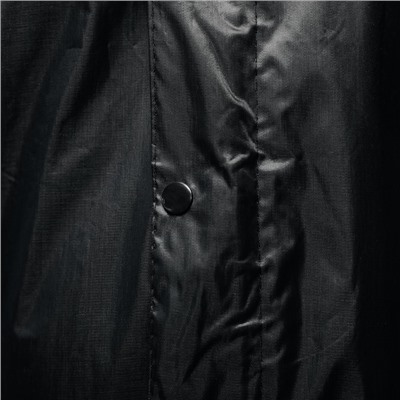 Дождевик взрослый мужской  «Чёрный плащ», на молнии, размер 50-54, цвет чёрный