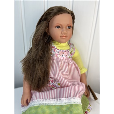 Кукла Ширли, в сарафане, 62 см , арт 9901