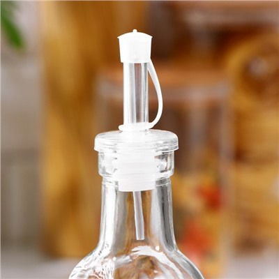 Бутыль стеклянная для масла и уксуса Доляна «Классик», 200 мл, h=20 см, цвет МИКС