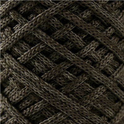 Шнур для вязания 35% хлопок,65% полипропилен 3 мм 85м/165±5 гр ( Хаки/болотный)