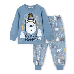 Пижама для мальчика, цвет синий, рост 92 см