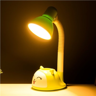 Настольная лампа "Улыбка" Е27 15Вт нежно-зеленый 13х16х40 см