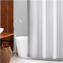 Штора для ванны SAVANNA «Классика», с люверсами, 200×200 см, полиэстер, цвет белый