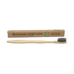 AASHA HERBALS Bamboo toothbrush Бамбуковая зубная щетка мягкая щетина с угольным напылением 1шт