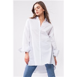 Блузка over-size с потайной застежкой