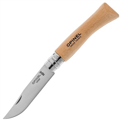 Нож Opinel №7, нержавеющая сталь, рукоять из бука, 000693