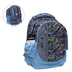Рюкзак школьный Kite Education teens, 40 х 30 х 17,5 см, эргономичная спинка, синий