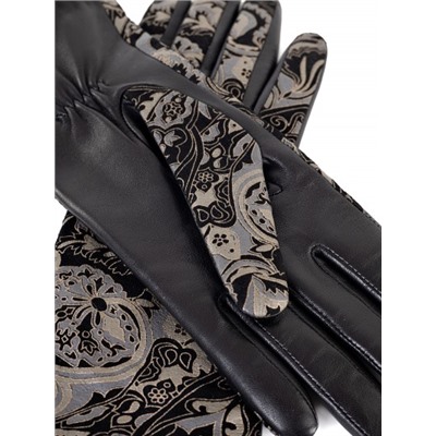 Перчатки женские ш+каш. IS00156 paisley black/bronze