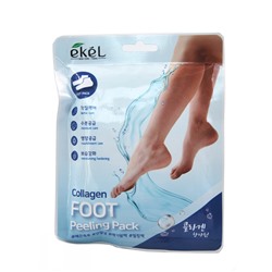 EKEL Маска-эксфолиант для ног КОЛЛАГЕН Collagen Foot Peeling Pack, 40 г