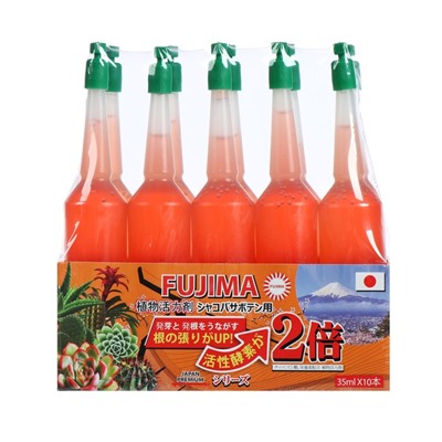 Удобрение японское FUJIMA, для кактусов и суккулентов, оранжевый, набор 10 шт. по 35 мл