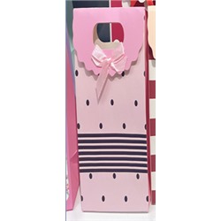Пакет подарочный (M) "Many dots", pink (19x 9 x 27)