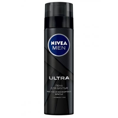 Nivea пена д/бр (88579) ULTRA с активным углем 200мл