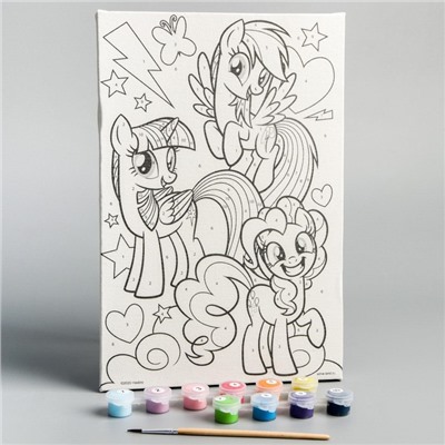 Картина по номерам «Друзья», My Little Pony, 20 х 30 см