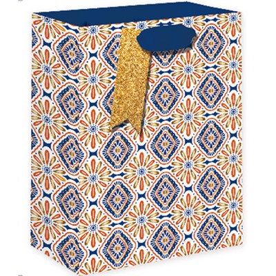 Пакет подарочный «Arabic patterns», blue (18*23*10)
