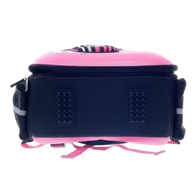 Рюкзак каркасный Hatber Ergonomic Classic "Попкорн", 37 х 29 х 17 см, розовый