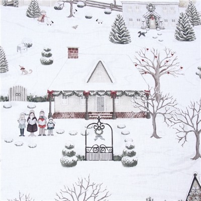 Новый год. Постельное бельё "Этель" Winter countryside 2 сп 175х215 см, 200х220 см,70х70 см -2 шт,поплин 125 г/м2