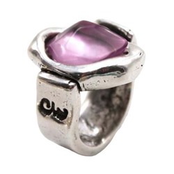 Кольцо SIDNEY Блестящее Серебро Фиолетовый