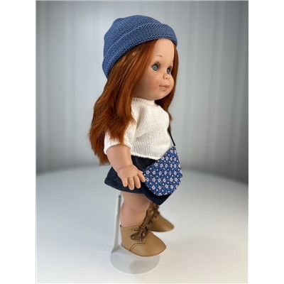 Кукла "Бетти", рыжие волосы, в юбке и свитере, 30 см, арт. 3138