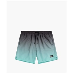 Пляжные шорты мужские Atlantic, 1 шт. в уп., полиэстер, черные + зеленые, KMB-217