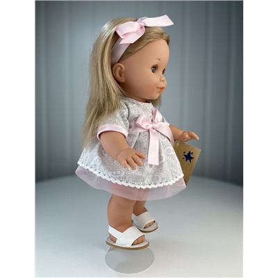 Кукла Бетти, длинные волосы, в сером платье, 30 см , арт. 31200