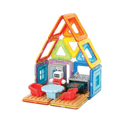 Магнитный конструктор MAGFORMERS 705010 Minibot's Kitchen Set