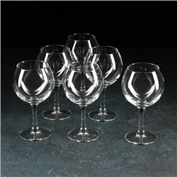 Набор стеклянных бокалов для вина «Французский ресторанчик», 350 мл, 6 шт
