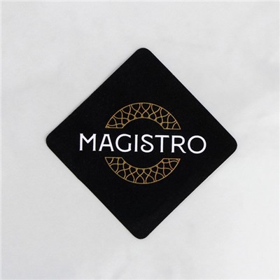 Скалка из мрамора Magistro, 25×2,2×2,2 см, цвет белый