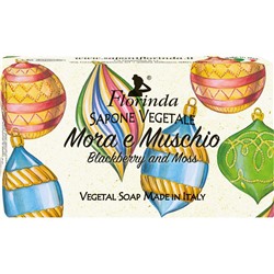 FLORINDA мыло Mora e Muschio / Ежевика и Мускус 100 г