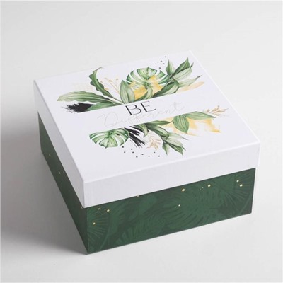Набор подарочных коробок 5 в 1 «Тропический», 14 × 14 × 8‒22 × 22 × 12 см