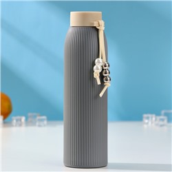 Бутылка для воды стеклянная «Роскошь», 300 мл, h=21 см, цвет МИКС